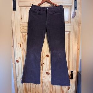 JOES Jeans High Waist Flare Leg Corduroy Pants Sz 30 Chocolate